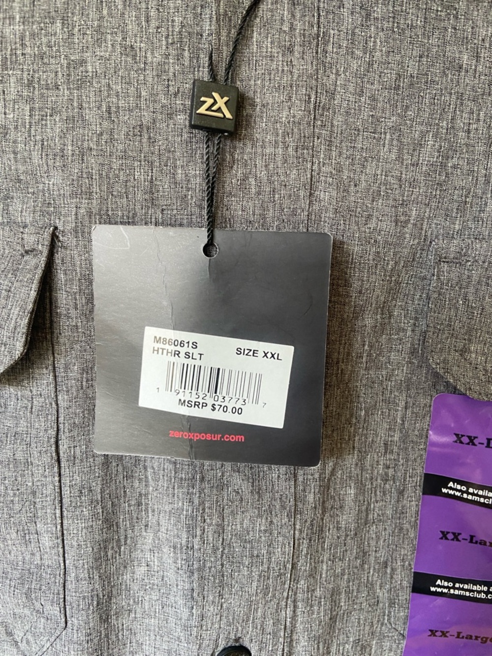 NWT Zeroxposur Travel Series Sun protection shirt - Picture 3 of 7